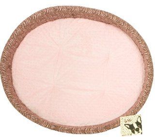 CTD The Pet Bed Express Tiny Tiger (Pink and Brown) Petite Round Pet Bed 