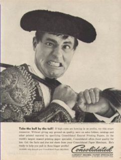 Jerry Lewis for Consolidated paper specialist ad 1961 bull fighting hat Entertainment Collectibles