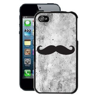 Grunge Mustache iPhone 4/4S Case (Black) Cell Phones & Accessories