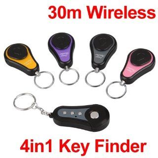 4 in 1 Wireless Lost Key Finder Locator Find Locater Alarm Keychain 30m Cell Phones & Accessories