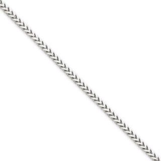 24 Inch 14k White Gold 2.0mm Franco Chain Jewelry