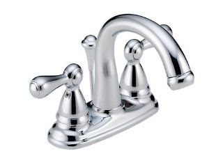 Delta Faucet 2565 217 Botanical Double Handle Centerset Lavatory Faucet with Metal Pop Up, Chrome   Touch On Bathroom Sink Faucets  