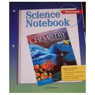 Chemistry Matter and Change Science Notebook (California Edition) Dingrando 9780078772399 Books