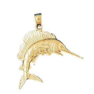CleverEve's 14K Gold Pendant Sailfish 4.2   Gram(s) Jewelry