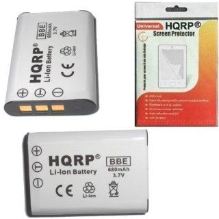 HQRP Two Batteries for PENTAX D LI78 / DLI78, Optio M50 / M 50, M60 / M 60, V20 / V 20 Digital Camera plus LCD Screen Protector  Camera & Photo