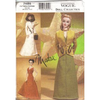 Vogue 7485   Fashion Doll Madra Clothing Patterns   Circa 1940 (Vogue Doll Collection, Also sold as Vogue 771) Vogue Pattern Company Books