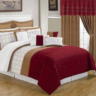 Bedford Home 66A 04710 25 Piece Room in a Bag Sarah Bedroom Set, King   Bed In A Bag