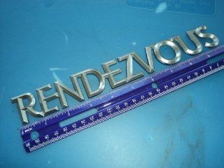 Buick "Rendezvous" CXL Rear Script Used Emblem Badge Nameplate Liftgate 