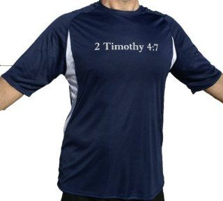 Christian Shirts Running 2 Timothy 47 (small) Sports & Outdoors