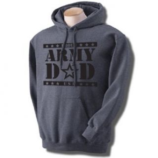 Proud Army Dad Hooded Sweatshirt in Dark Heather Gray at  Mens Clothing store Athletic Hoodies