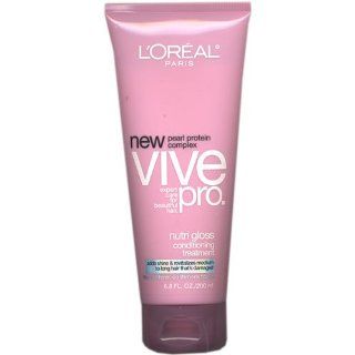 Loreal Vive Pro Nutri Gloss Conditioning Hair Treatment, 6.8 Oz  Standard Hair Conditioners  Beauty