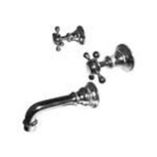 Newport Brass 3 1765/ORB Victoria Double Handle Tub Faucet Trim with Metal Cross Handles, Hand Relieved Oil Rubbed Bronze   Faucet Trim Kits  