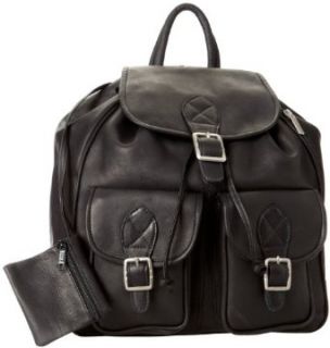 David King & Co. Double Front Pocket Backpack, Black, One Size Clothing