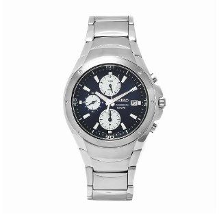 Seiko Men's SND777P1 Stainless Steel Analog with Blue Dial Watch Seiko Watches