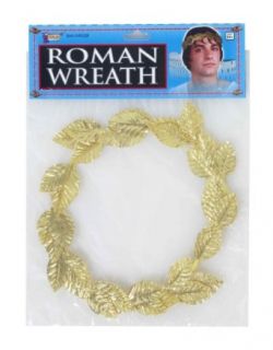 Roman Gold Leaf Wreath Headpiece Costume Accessory (Standard) Clothing