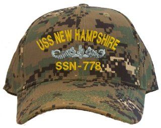 USS New Hampshire SSN 778 Embroidered Baseball Cap   Digital Camo 