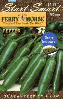 Ferry Morse 2053 Pepper Seeds, Serrano Chili (780 Milligram Packet) (Discontinued by Manufacturer)  Chile Pepper Plants  Patio, Lawn & Garden