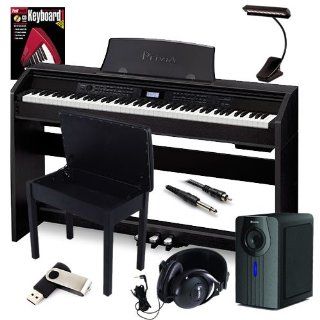 Casio PX 780 Piano COMPLETE BUNDLE+ w/ Subwoofer, Bench, Lamp & Headphones Musical Instruments