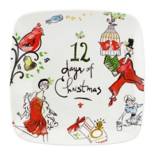 Lenox 12 Days of Christmas Square Tray   Serving Trays