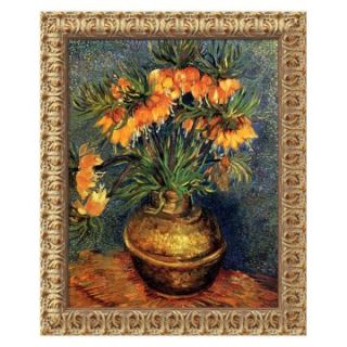 Crown Imperial Fritillaries in a Copper Vase, 1886 Canvas Wall Art by Vincent van Gogh   20W x 24H in.   Framed Wall Art