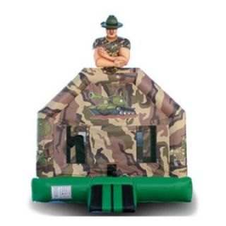 EZ Inflatables Army General Jumper Bounce House   Commercial Inflatables