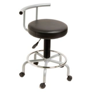 Studio Designs Futura Stool   Silver/Black   Drafting Chairs & Stools