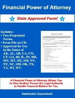 Financial Power of Attorney  Legal Forms 