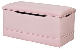 Solid Color Fabric Deluxe Toy Box Bench   Toy Storage