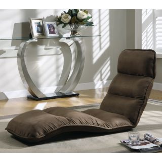 Aiday Brown Micro Fiber "Ez Lounger" Click Clack Chair   Sleeper Sofas