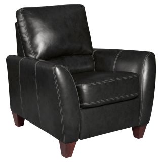 Global Furniture U2750AC Recliner Chair   Black   Leather Club Chairs