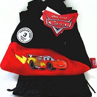 Cars Black 3 Piece Set   Toddler Boys Fleece Scarf Mittens & Short Hat Novelty Scarves Clothing