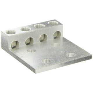 Panduit LAM4D250 12 1Y Four Barrel Lug, Four Hole, # 6 AWG   250 kcmil Conductor Size Range, 1/2" Stud Hole Size, 1.75" Stud Hole Spacing, 5/16" Hex Size, 0.31" Tongue Thickness, 4.04" Width, 1.19" Overall Height, 4.25" O