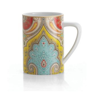 Echo Design Latika Paisley Mug   Set of 4   Coffee Mugs