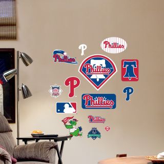 Fathead MLB Team Logo Assortment Wall Decals   Clocks & Wall Art