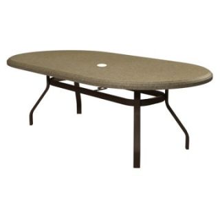 Homecrest Faux Granite Oval Patio Dining Table   Patio Tables
