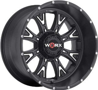 WORX   type 805 tyrant   20 Inch Rim x 10   (6x5.5) Offset ( 25) Wheel Finish   satin black machined, dimples & clear coat Automotive