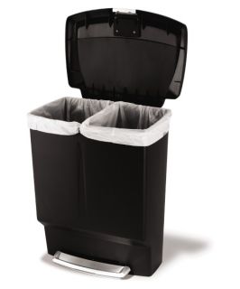 simplehuman 16 Gallon Black Recycling Bin   Recycling Bins