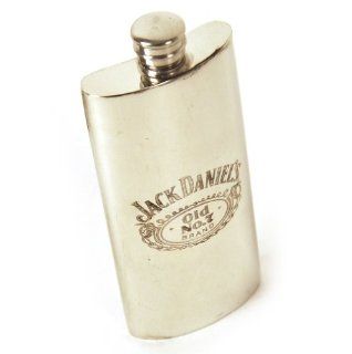 Jack Daniels Old No.7 Pewter Sheffield Mint Hip Flask   Alcohol And Spirits Flasks