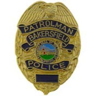 Bakersfield Police Patrolman Badge Pin 1" Sports & Outdoors