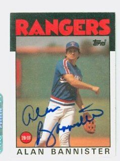Alan Bannister AUTO 1986 Topps #784 Rangers Sports Collectibles