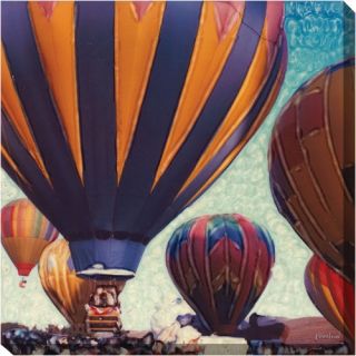 West of the Wind Hot Air #1 Outdoor Canvas Art   24 x 24 in.   Outdoor Wall Art