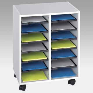 Go Cart™ 14 Compartment Organizer Cart   File Cabinets