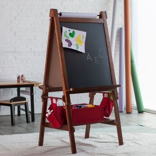 Classic Playtime Deluxe Easel   Walnut   Kids Easels