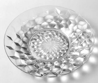 Jeannette Cube Clear Bread and Butter Plate   Clear, Depression Glass