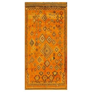 Moroccan All Over Geometric Yellow Rug   4.6 x 9.8 ft.   Area Rugs
