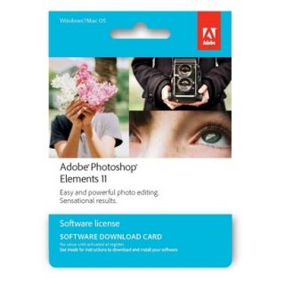 Adobe Photoshop Elements 11 Software  Card $99.99