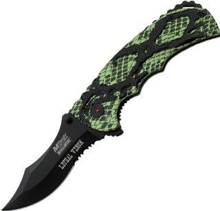 MTECH USA BALLISTICS MT A809GN Assisted Opening Knife, 4.75 Inch Closed  Tactical Folding Knives  Sports & Outdoors