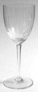 Rogaska Rgs16 Wine Glass   Clear,Vertical Cuts On Bowl,Smooth Stem