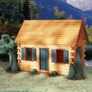 Real Good Toys QuickBuild Crockett's Cabin Kit   1 Inch Scale   Collector Dollhouse Kits