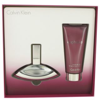 Euphoria for Women by Calvin Klein, Gift Set   1.7 oz Eau De Parfum Spray + 3.4